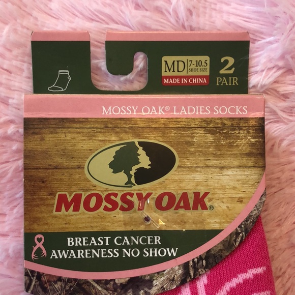 Women's Mossy Oak Breast Cancer Awareness No Show Socks - Picture 4 of 4